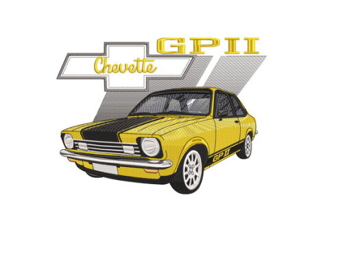 Matriz Bordado Carro Chevrolet Chevette 5