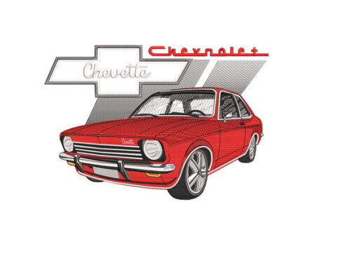 Matriz Bordado Carro Chevrolet Chevette 4