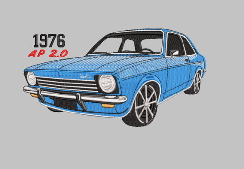 Matriz Bordado Carro Chevrolet Chevette 9