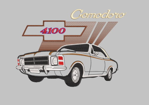 Matriz Bordado Carro Clássico Comodoro