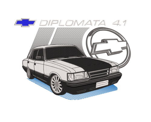 Matriz Bordado Carro Chevrolet Diplomata 4