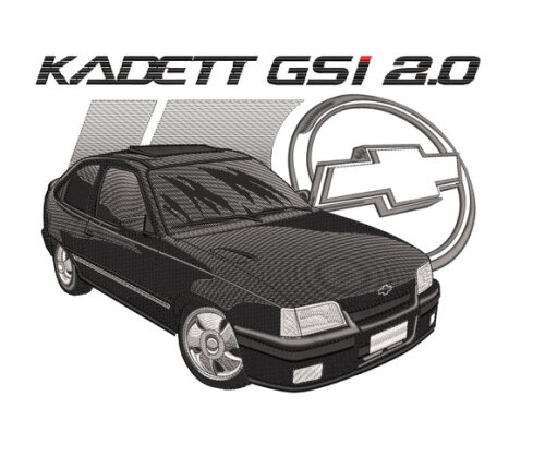 Matriz Bordado Carro Kadett Gsi 2.0