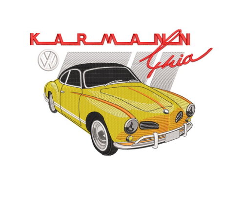 Matriz Bordado Carro Karmann Ghia