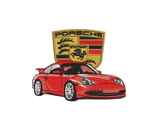 Matriz Bordado Carro Porsche