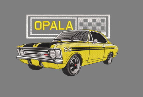 Matriz Bordado Carro Opala