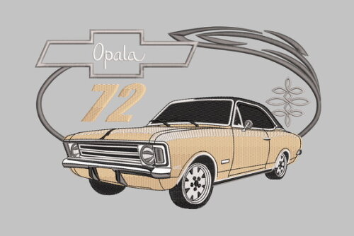 Matriz Bordado Carro Opala 72