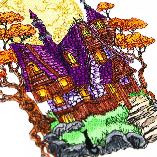 Matriz Bordado Casa Haloween