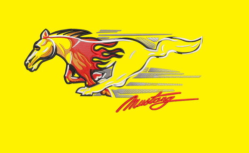 Matriz Bordado Cavalo Mustang