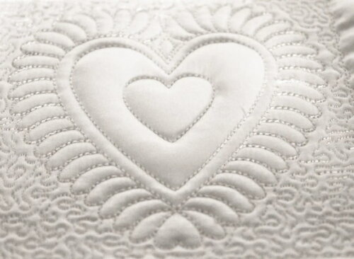Matriz Bordado Coração Quilting