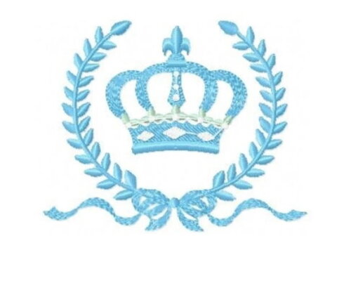 Matriz Bordado Coroa Arranjo
