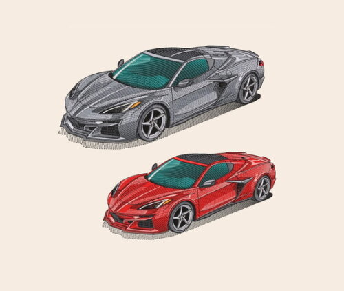 Matriz Bordado Corvette Car 2025