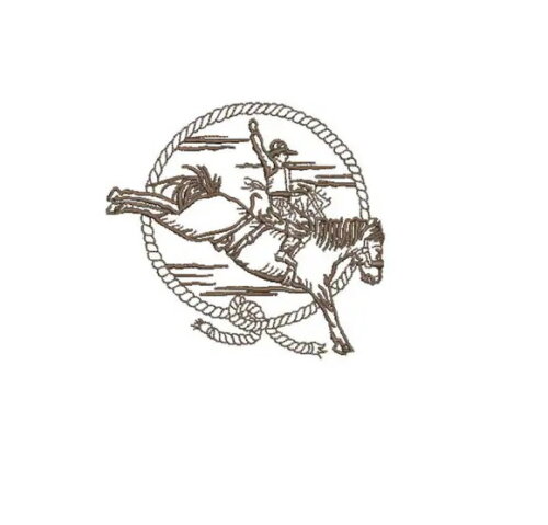 Matriz Bordado Cowboy Rodeio