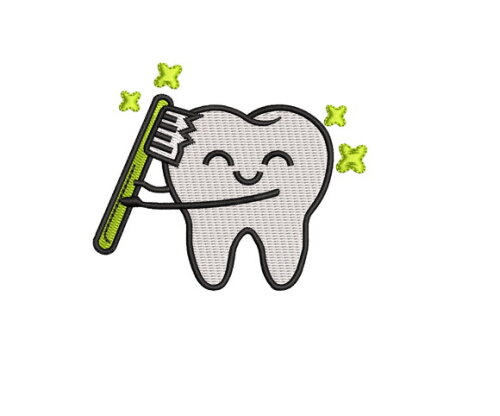 Matriz Bordado Dentinho Escova