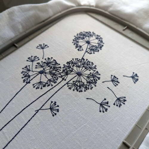 Matriz Bordado Dente de Leão Flor