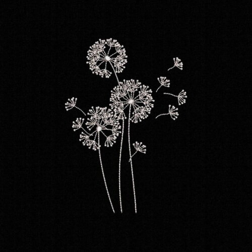 Matriz Bordado Dente de Leão Flor