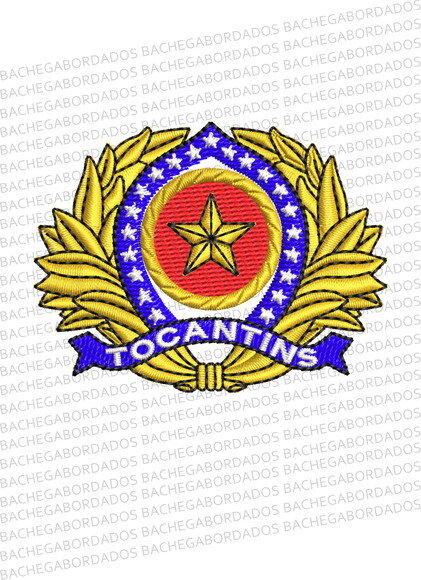 Matriz Bordado Distintivo de Quepe Oficial Tocantins