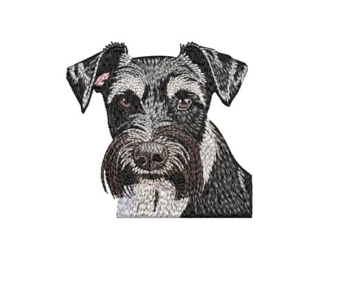 Matriz Bordado Dog Schnauzer 2
