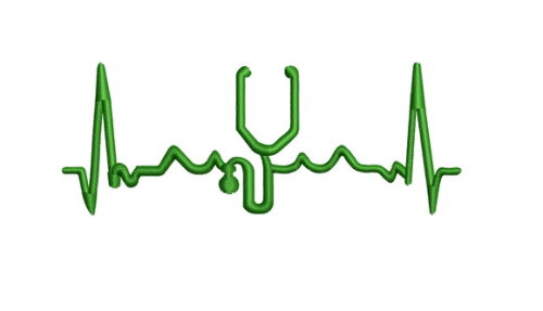 Matriz Bordado Eletrocardiograma