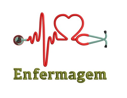 Matriz Bordado Enfermagem Eletrocardiograma