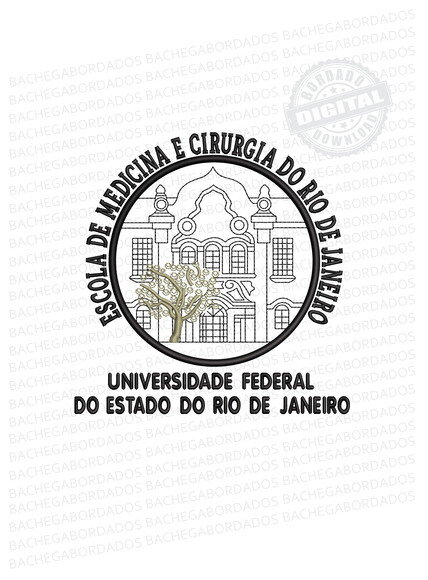 Matriz Bordado Escola de Medicina e Cirurgia do Rio - Rj