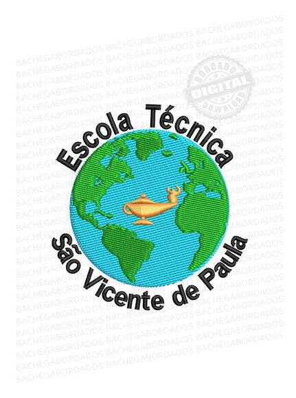 Matriz Bordado Escola Técnica São Vicente de Paula