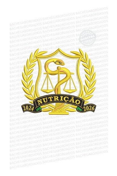 Matriz Bordado Escudo de Nutrição