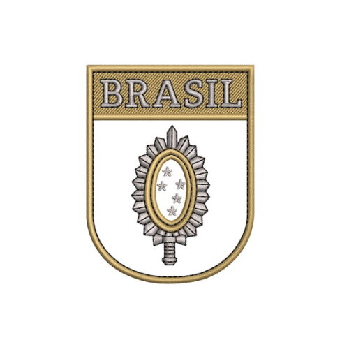 Matriz Bordado Escudo Brasil Exército