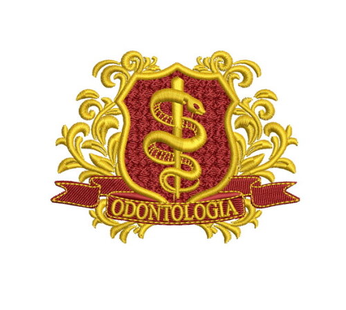 Matriz Bordado Escudo Brasão Odontologia