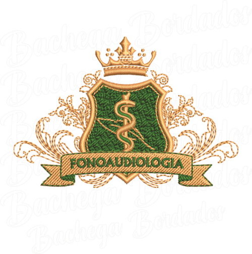 Matriz Bordado Escudo Fonoaudiologia 2