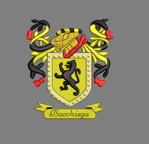 Matriz Bordado Escudo Família Bacchiega