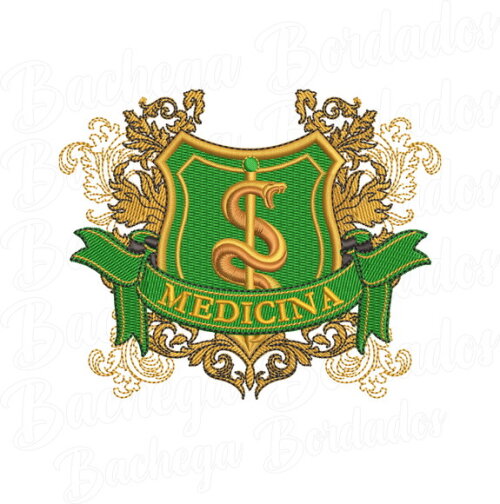 Matriz Bordado Escudo Medicina 3