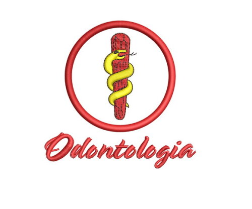 Matriz Bordado Escudo Odontologia 16