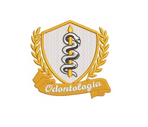 Matriz Bordado Escudo Odontologia 12