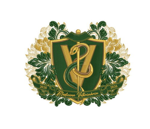 Matriz Bordado Escudo Veterinária 21cm