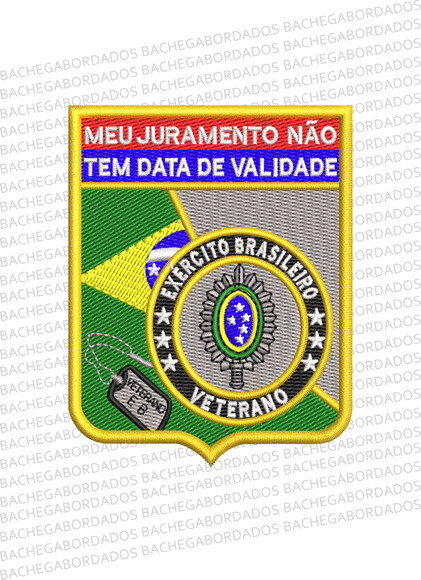 Matriz Bordado Exército Brasileiro Veterano