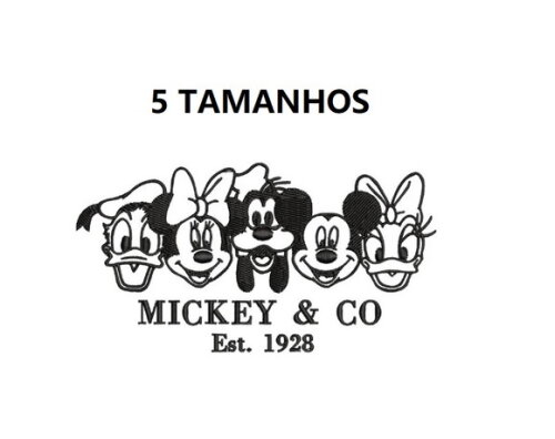 Matriz Bordado Familia Mickey Mouse