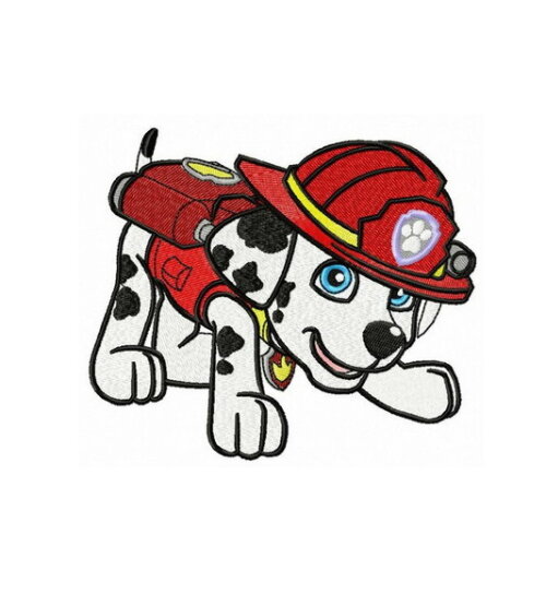 Matriz Bordado Firefighter Patrol - Arquivo Digital
