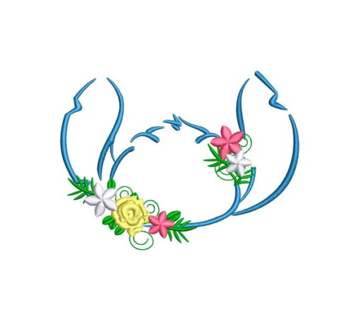 Matriz Bordado Floral Stitch
