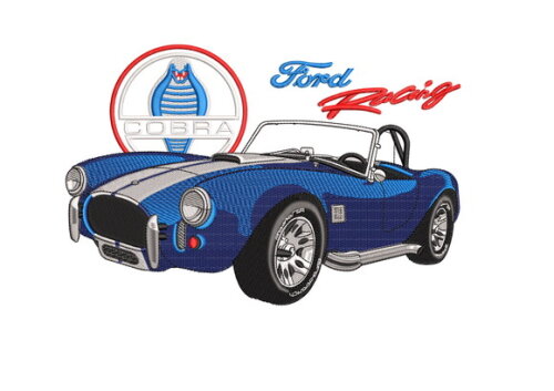 Matriz Bordado Ford Racing Cobra