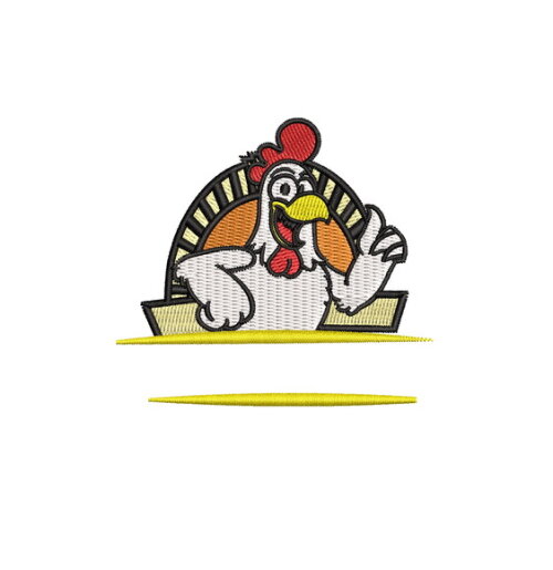 Matriz Bordado Frango para Montagem