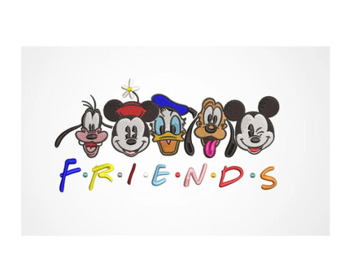 Matriz Bordado Friends Mickey