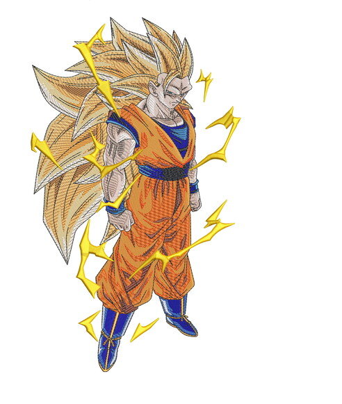 Matriz Bordado Goku 3