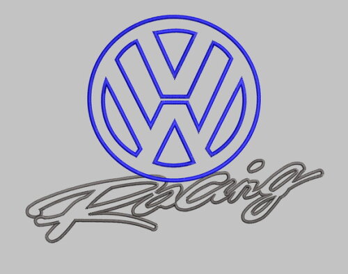 Matriz Bordado Gol Racing Logo
