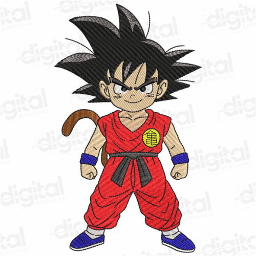 Matriz Bordado Goku Criança