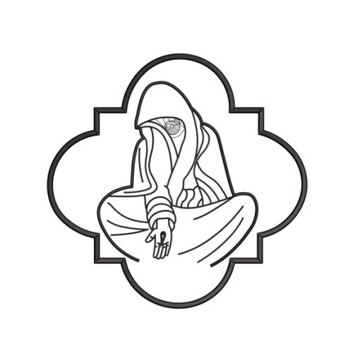 Matriz Bordado Jesus Religioso com Moldura