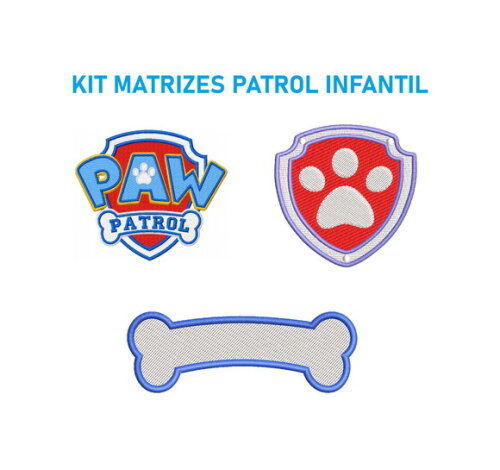 Matriz Bordado Kit Patrol - Patrulha Canina