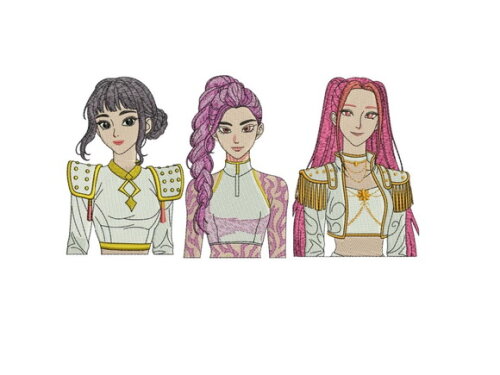 Matriz Bordado Kpop Demon Hunters Huntrix Girls