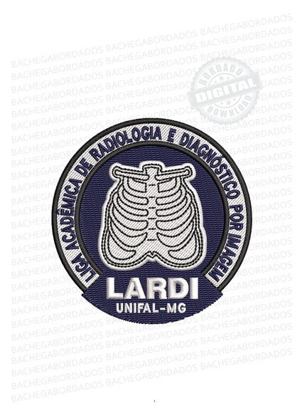 Matriz Bordado Lardi - Liga Acadêmica de Rad. e Diagnóstico.