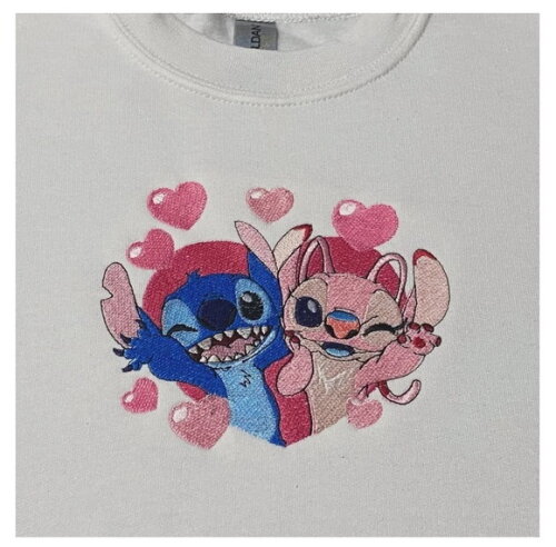 Matriz Bordado Lilo Stitch Amor 2
