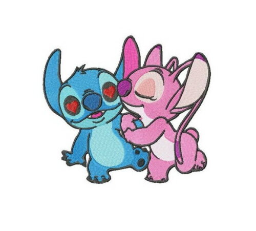 Matriz Bordado Lilo Stitch Amor